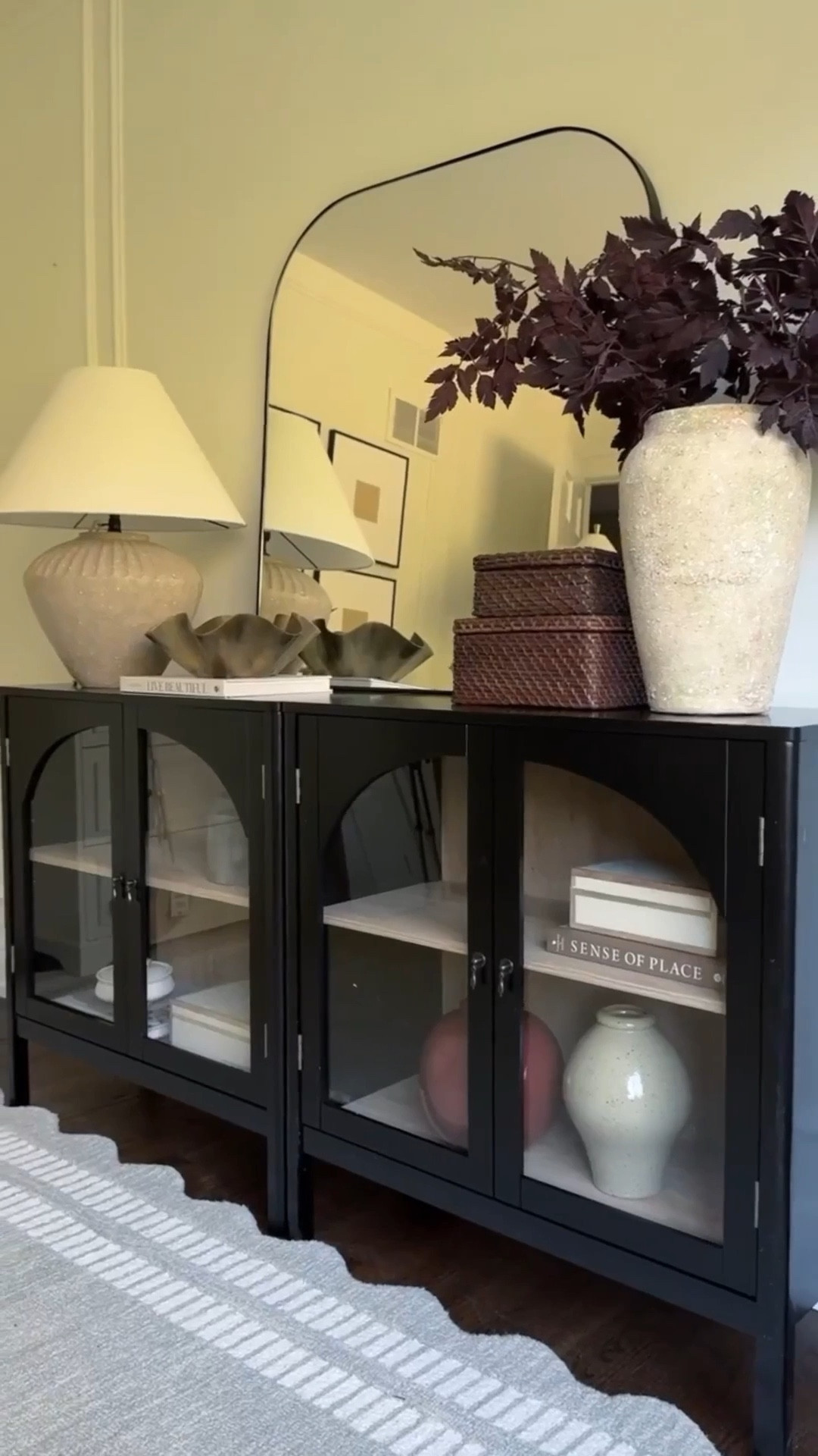 One of my favorite affordable cabinets!! On sale at Target right now—now $142.50!! Usually $190! You can style two side by side for a longer sideboard or style one on its own for an accent piece!! 

#LTKSaleAlert #LTKHome