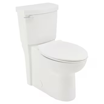 American Standard Clean White Elongated Chair Height 2-piece WaterSense Toilet 12-in Rough-In (AD... | Lowe's