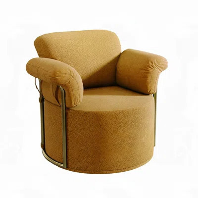 Fluffy Fabric Lounge Wide Upholstered Reading Chair | Wayfair North America