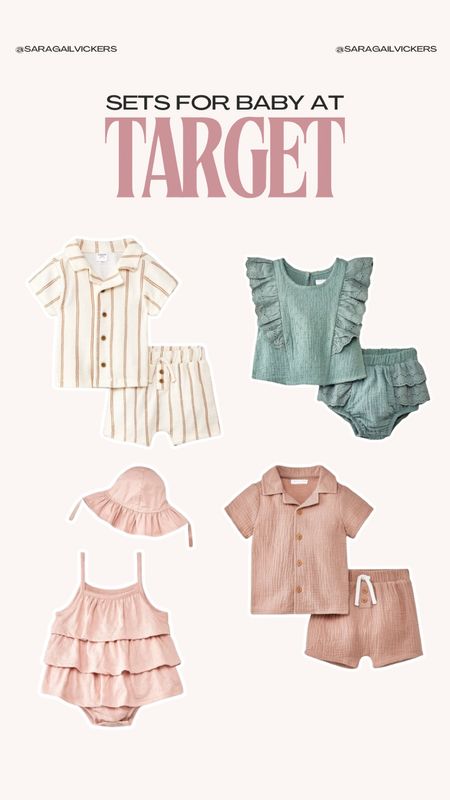 The cutest sets for baby boy and baby girl at target! Cute summer outfits. Target finds 

#LTKbaby #LTKfindsunder50 #LTKfindsunder100