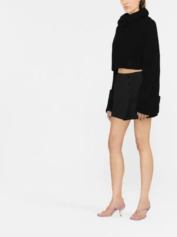 Blumarine chunky-knit turtle-neck Jumper - Farfetch | Farfetch Global