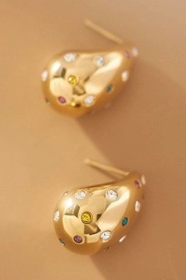 Adina Eden Colorful Teardrop Stud Earrings | Anthropologie (US)