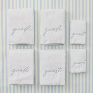 Piped Edge Hand Towels (pair) | Weezie Towels