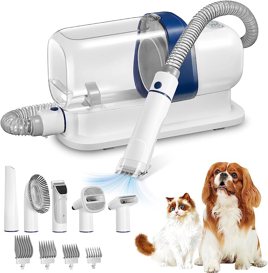 RyRot Dog Grooming Vacuum & Pet Grooming Kit with 2.3L Capacity Larger Pet Hair Dust Cup Dog Brus... | Amazon (US)
