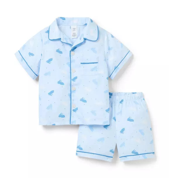 Classic Short Pajama In Bunny | Janie and Jack