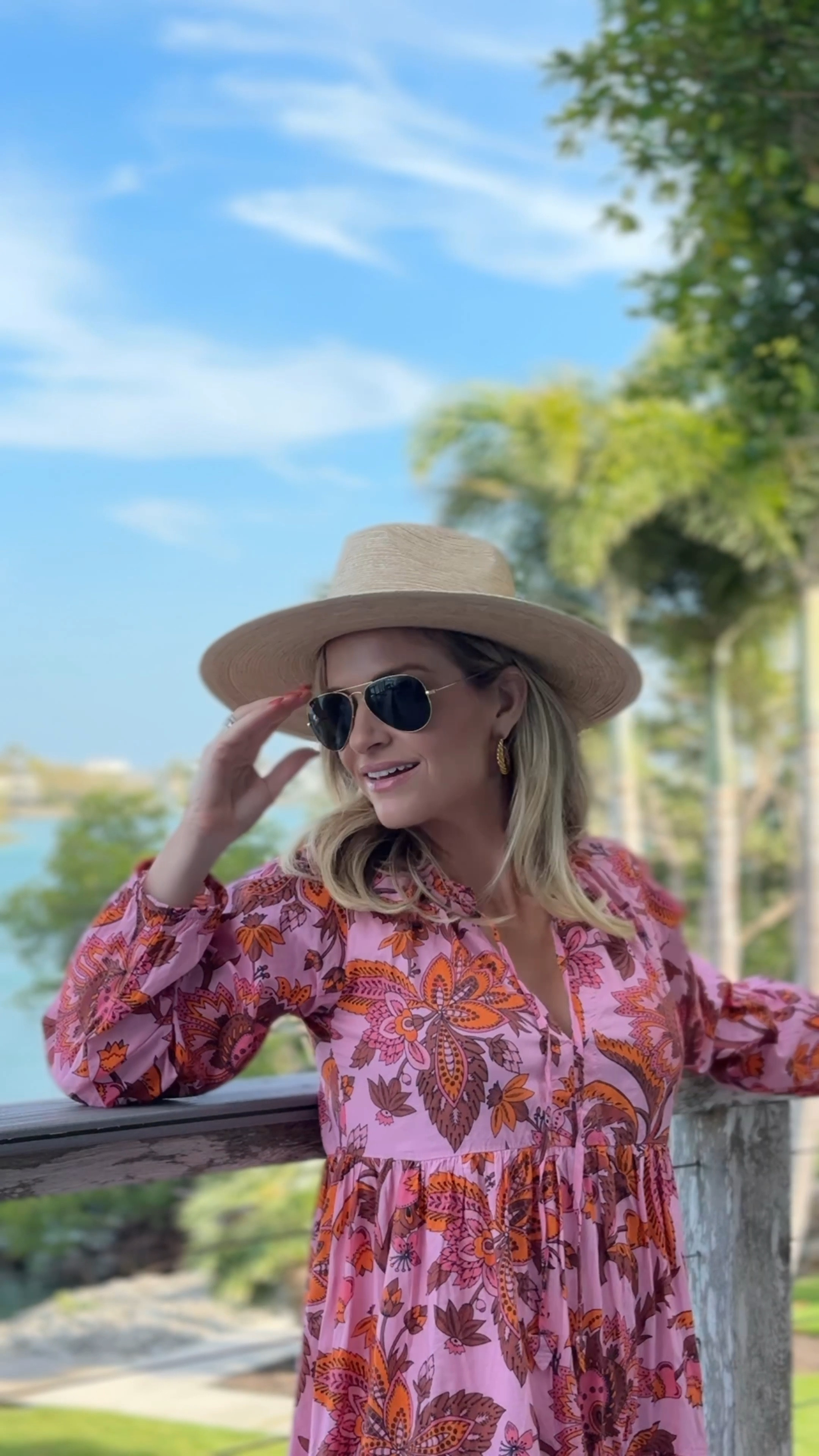 Long beach coverup and hat. Vacation outfits.

#LTKswim #LTKtravel #LTKover40