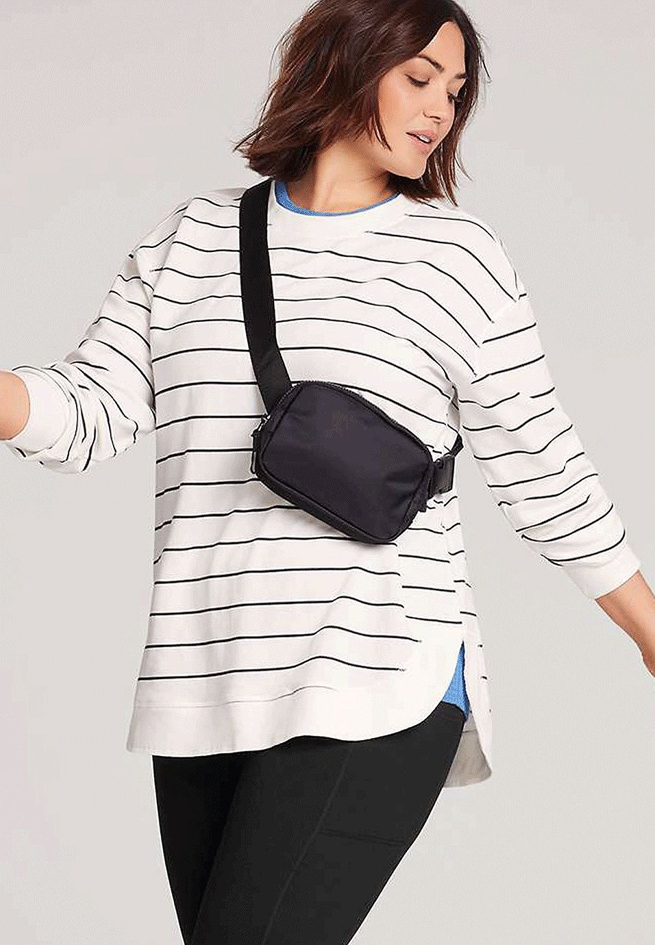 Plus Size Striped Sunhaven French Terry Sweatshirt | Maurices
