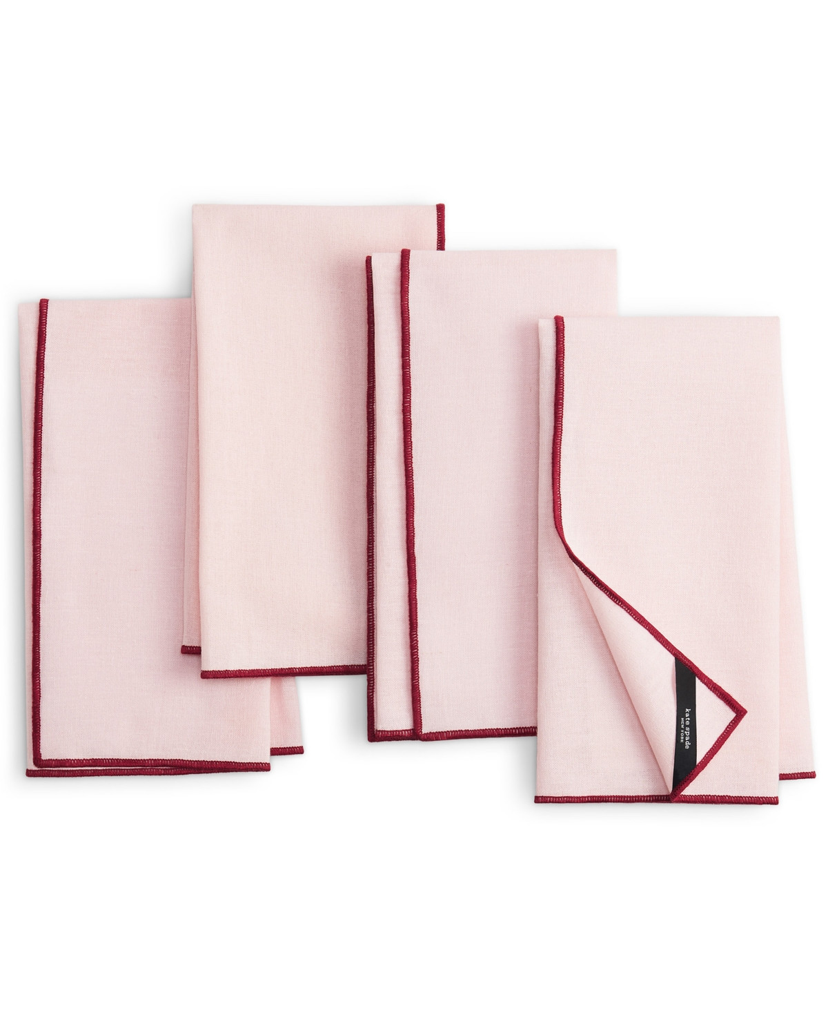 kate spade new york 4-Pc. Garden Party Napkin Set - Sweet Peony Pink | Macy's