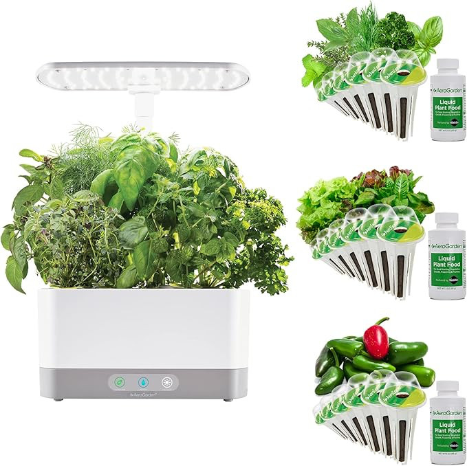 AeroGarden Harvest XL Bundle Hydroponic Herb Garden Indoor Growing Kit LED Grow Light Bundle with... | Amazon (US)