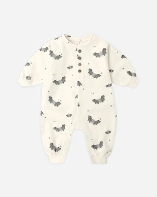 Relaxed Fleece Jumpsuit Baby Bats | Rylee + Cru