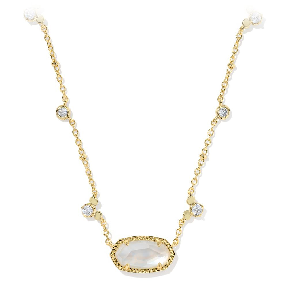 Mickey Mouse Elisa Short Necklace by Kendra Scott – White | Disney Store