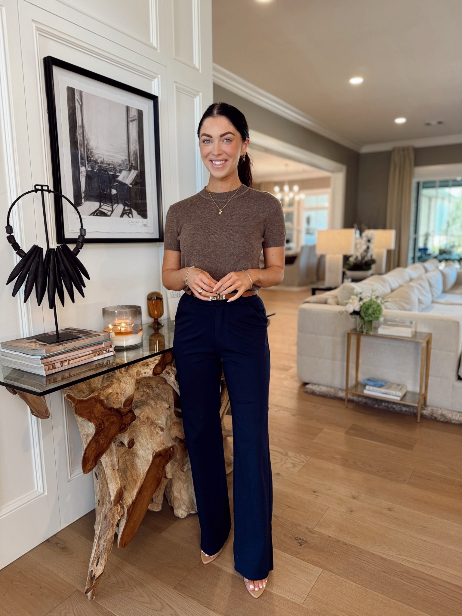 The most comfortable short sleeve sweater shirt && it comes in like 40 colors. Great workwear option or just closet staple item! 
Top- Small
Pants- 4 

#LTKStyleTip #LTKFindsUnder100 #LTKWorkwear