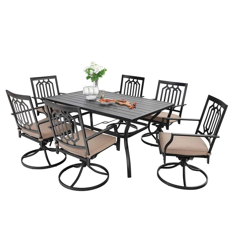 Frederico 7 Piece Dining Set with Cushions | Wayfair North America