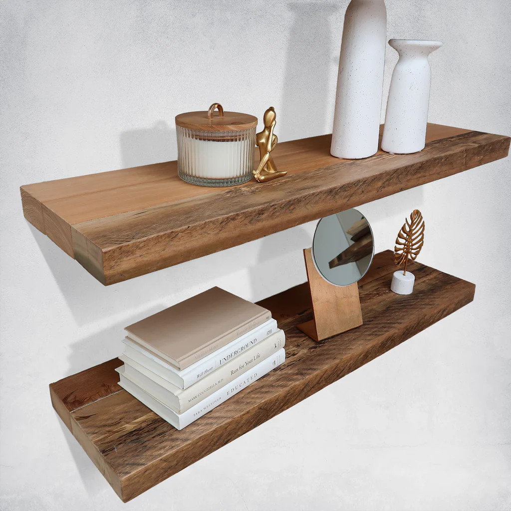 RECLAIMED WOOD FLOATING SHELVES | Urbandi