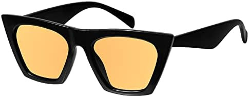 mosanana Square Cat Eye Sunglasses for Women Trendy Retro Cool MS51801 | Amazon (US)