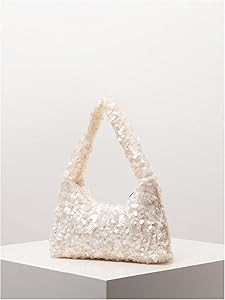 WDIRARA Women's Sequin Bag Bling Sparkly Purse Shoulder Bags Evening Party Mini Handbags | Amazon (US)