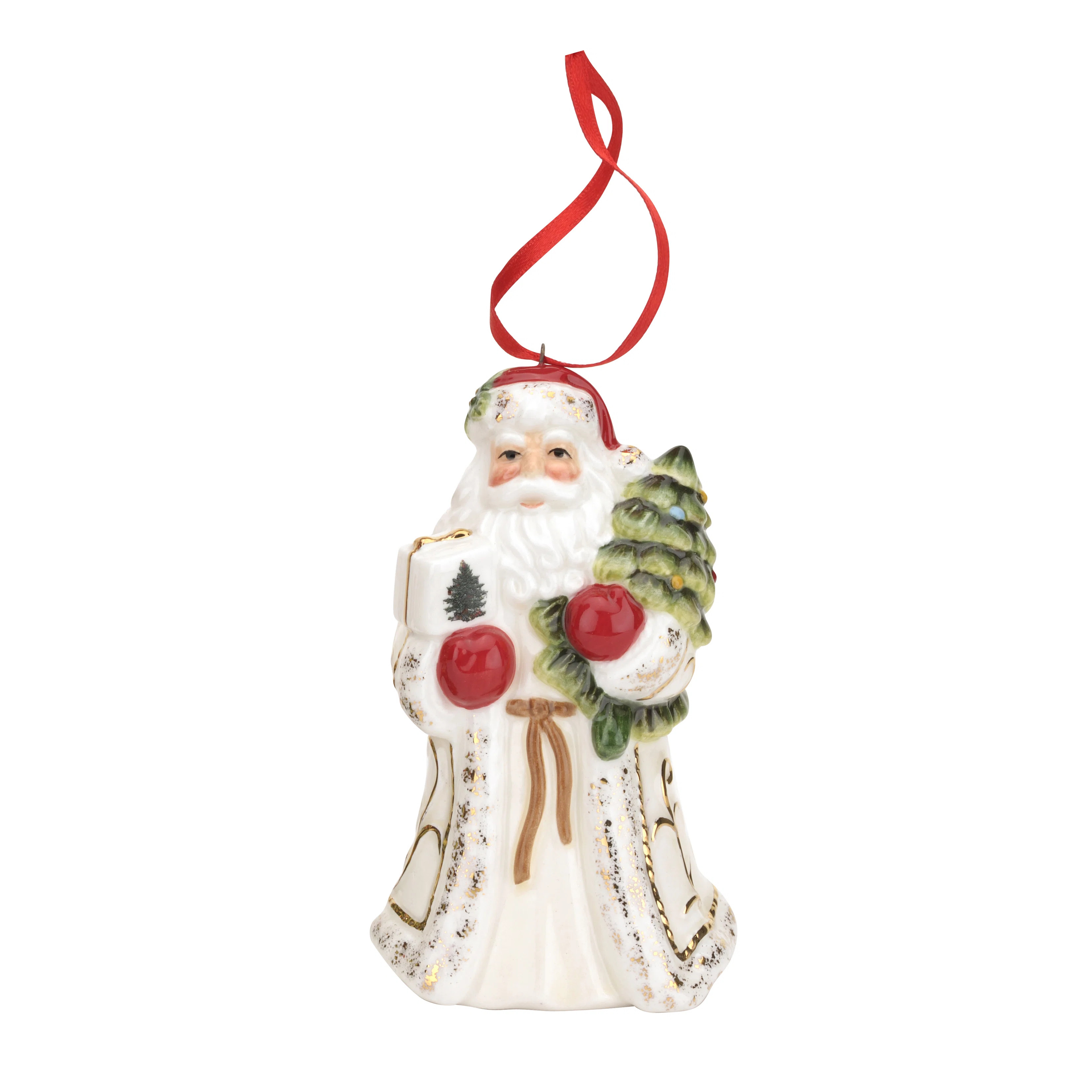 Spode Christmas Tree Single Santa Ornament 3.75" & Reviews | Wayfair | Wayfair North America
