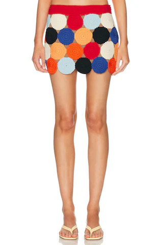 SIMONMILLER Beep Beep Mini Skirt in Red | FWRD 