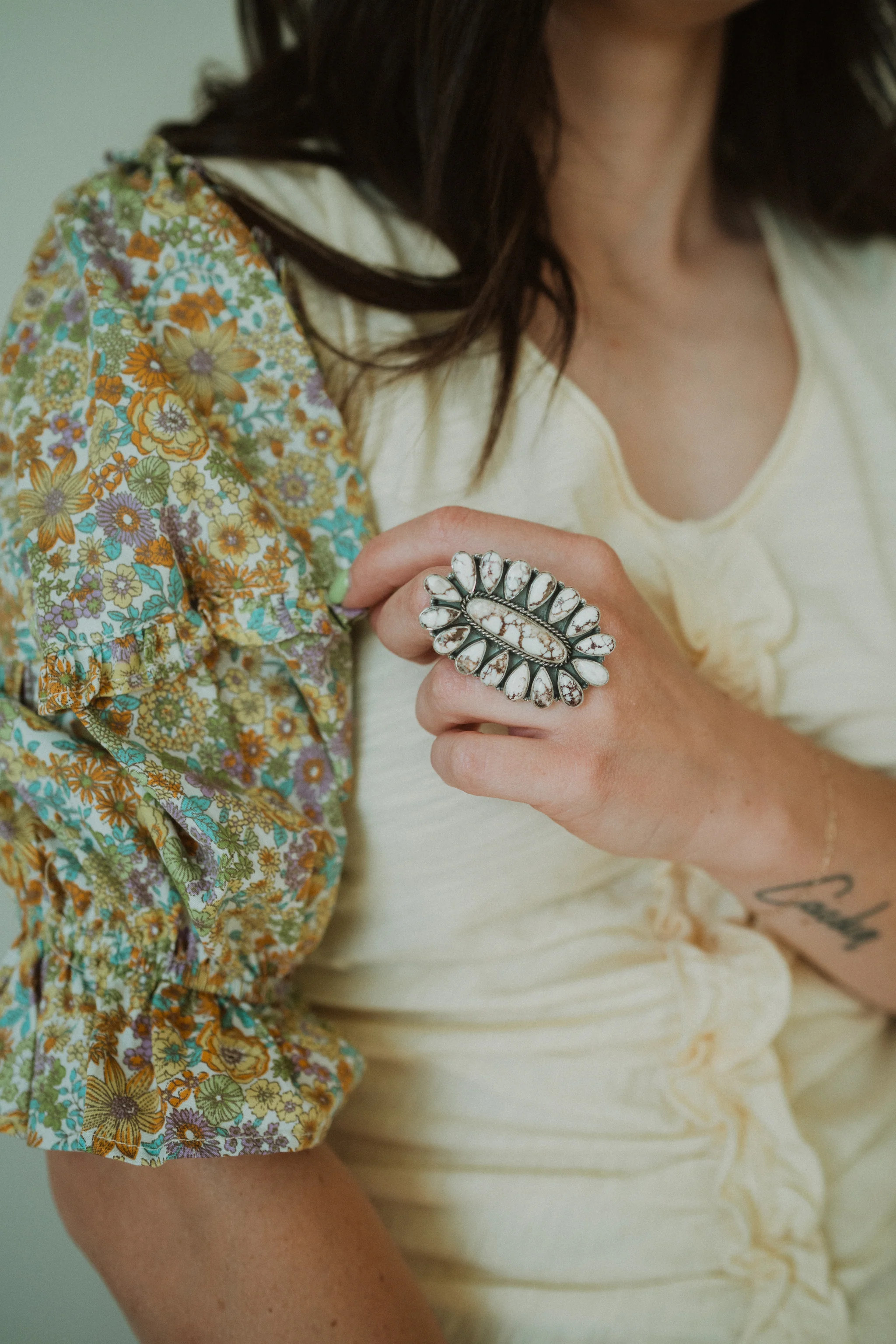 Rheny Ring | Wild Horse Jasper | Goldie Lew Jewelry