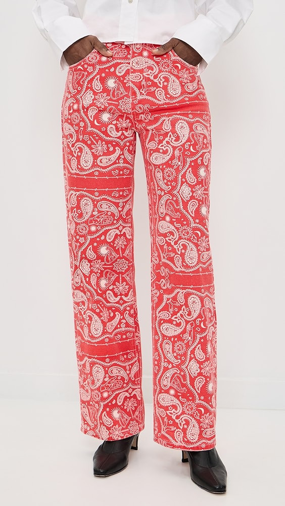 Red Bandana Jeans | Shopbop