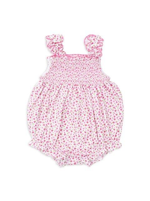 Baby Girl's Smocked Floral Bubble Romper | Saks Fifth Avenue