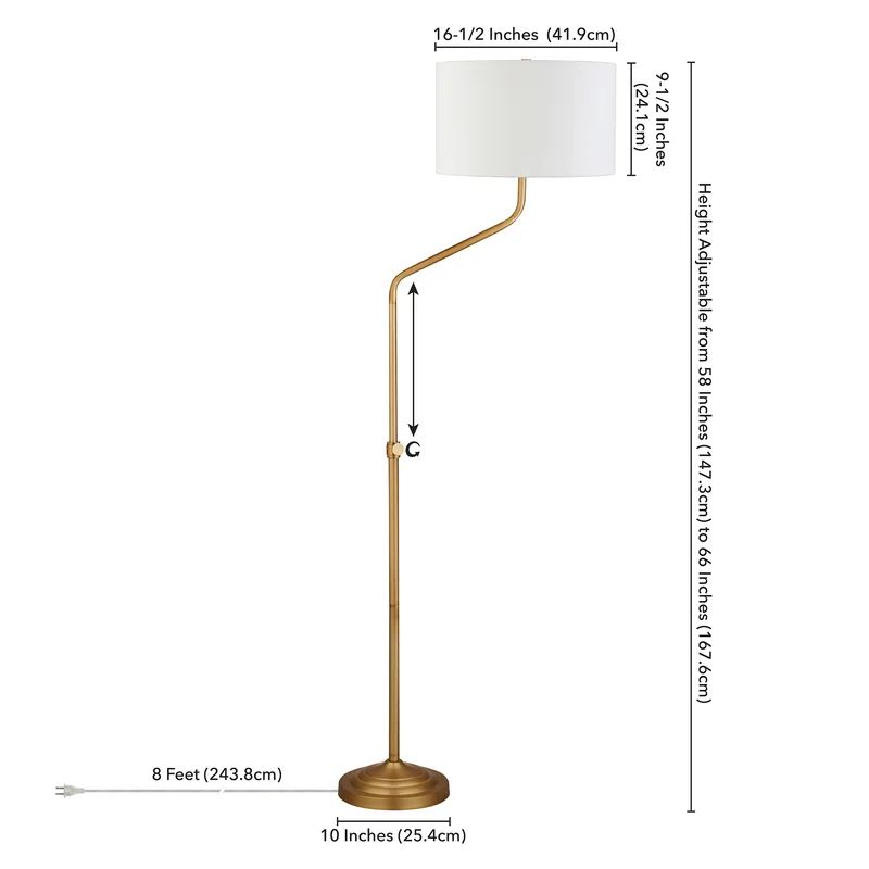 Nussbaum 66" Arched Floor Lamp | Wayfair North America