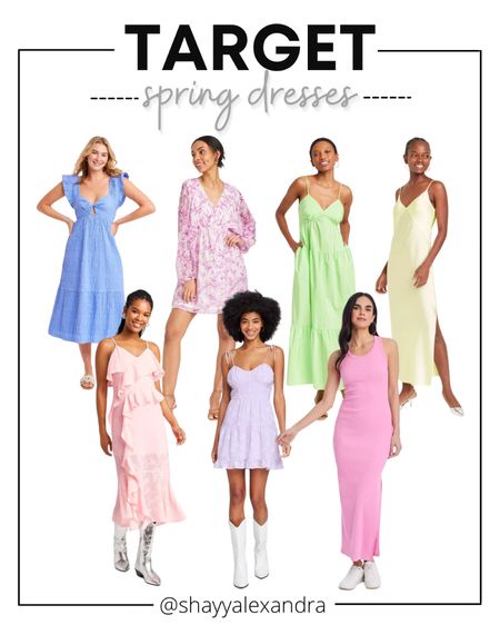 Sharing some gorgeous and affordable new arrival spring dresses from Target!

Mini Dress | Midi Dress | Easter | Sundress | Girly | Femininee

#LTKfindsunder50 #LTKfindsunder100 #LTKSeasonal