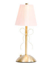 11.6in Metal Bow Touch Lamp | TJ Maxx