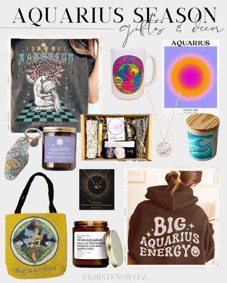 Aquarius season gifts, aquarius gifts, aquarius mug, aquarius decor, aquarius candle, aquarius tee, aquarius tote bag, zodiac decor, zodiac jewelry, zodiac tee, zodiac candle, zodiac mug, astrology candle, astrology mug, astrology tee

#LTKhome #LTKstyletip #LTKunder100