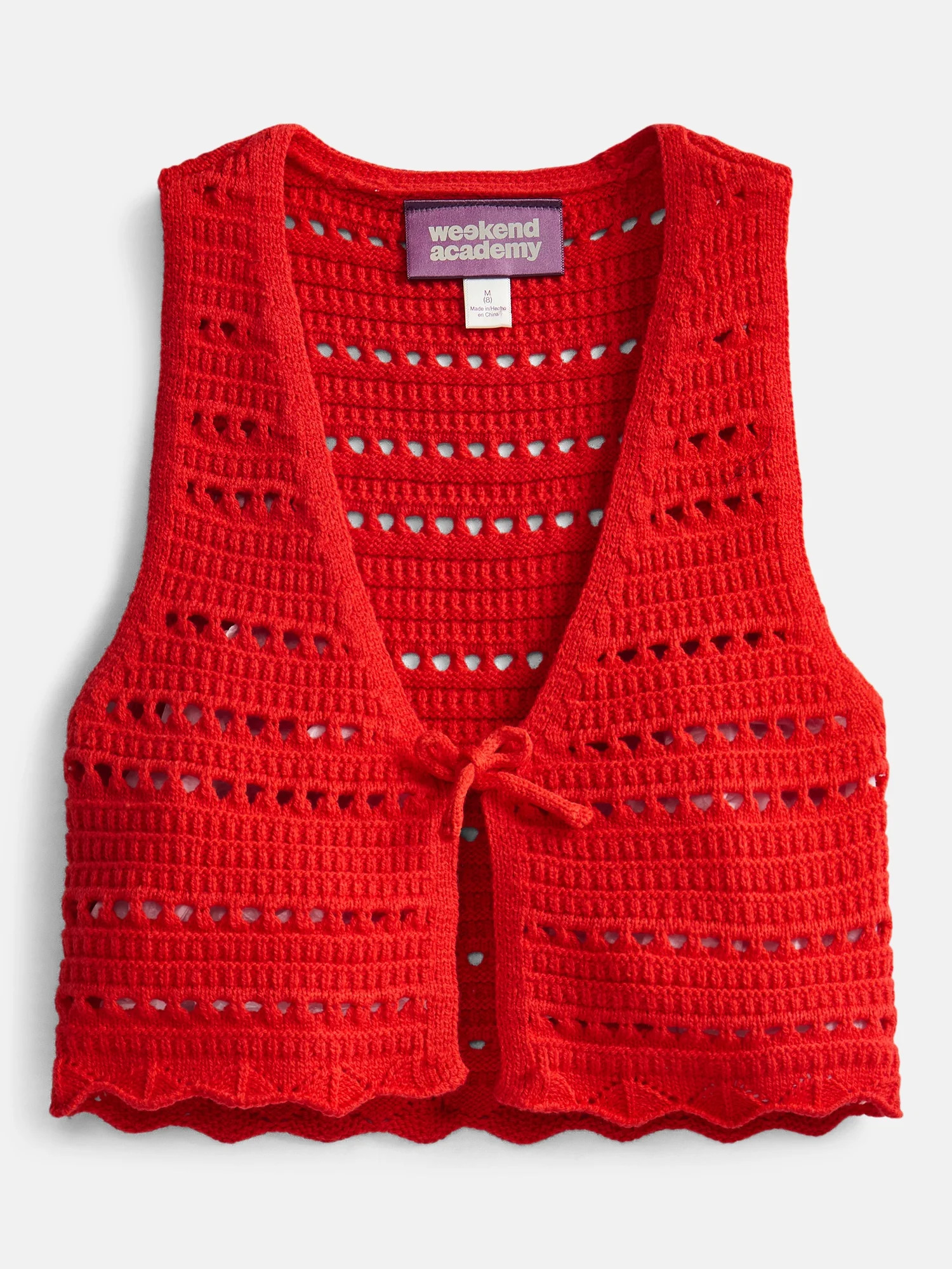 Weekend Academy Girls Crochet Tie Top, Sizes 4-18 | Walmart (US)