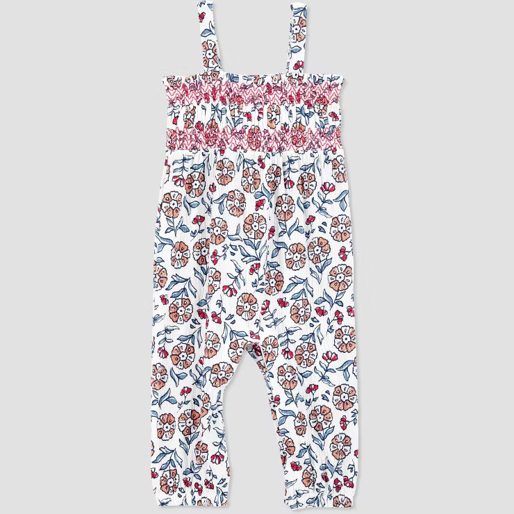Carter's Just One You® Baby Girls' Floral Jumpsuit - Ivory | Target