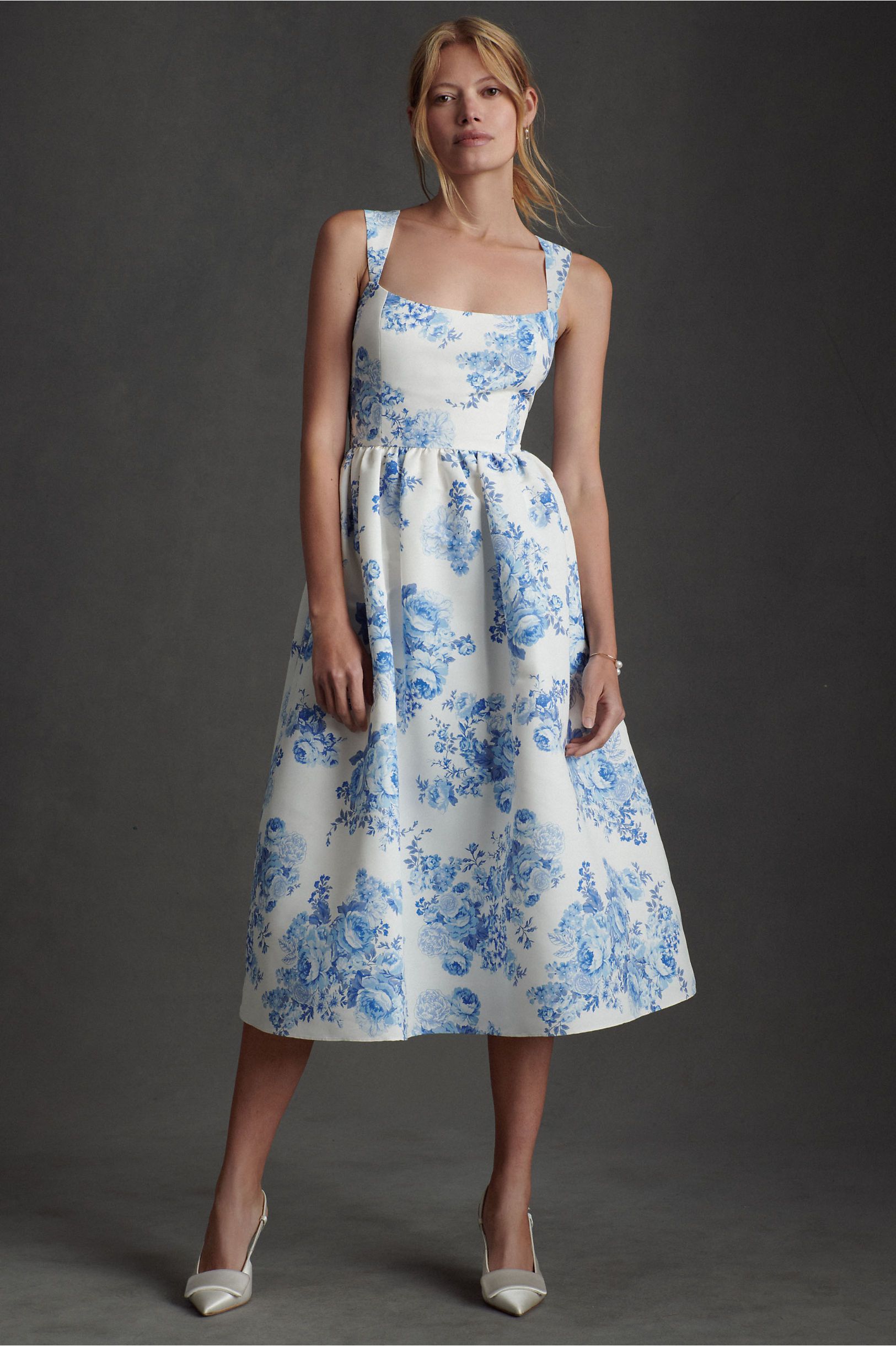 Sachin & Babi Blaine Chinoiserie Midi  Dress | BHLDN