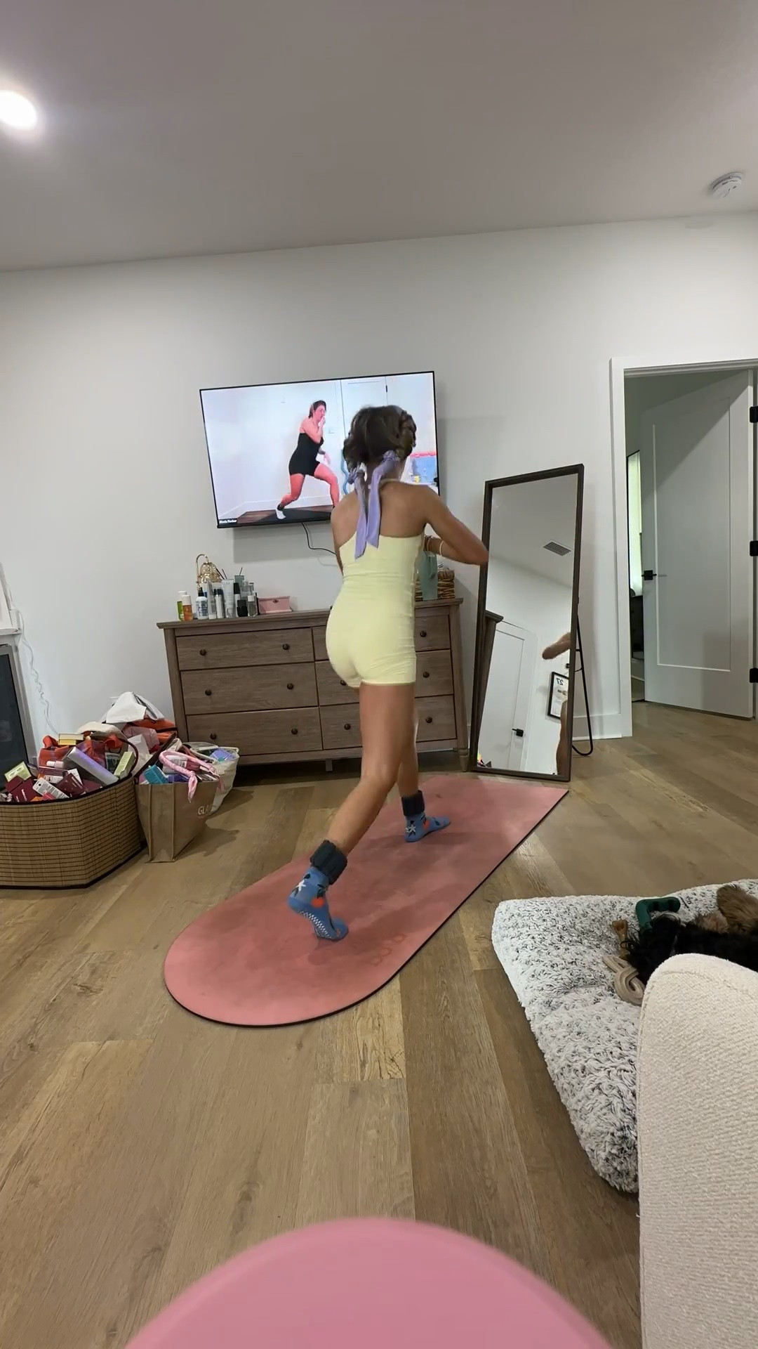 Amazon size small OMKAGI Workout Sets for Women Cute Square Neck Tank Tops Booty Biker Shorts Outfits

My workout and workout gear for my daily workout. I take pilates classes from @lexfish on Instagram she has a whole online platform and membership! Most of my pilates gear and tools are from Bala. Bala use code SLOANE15. 
#workoutgear #workoutwear #pilates #ootd #outfit #athleticwear #athleticoutfit #bikershorts #sportsbra #pilatesoutfit #athleisure #bala #pilatesworkout #pilateslovers #pilatestiktok #balabangles @Pointe Studio 

#LTKfitnessgoals #LTKmorningroutine #LTKActive