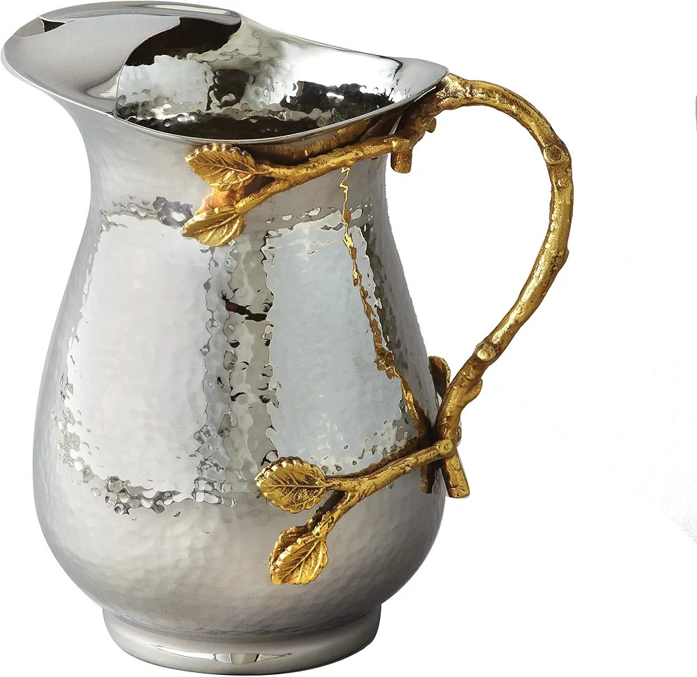Elegance Golden Vine Pitcher, 1.5 quart, Silver/Gold | Amazon (US)
