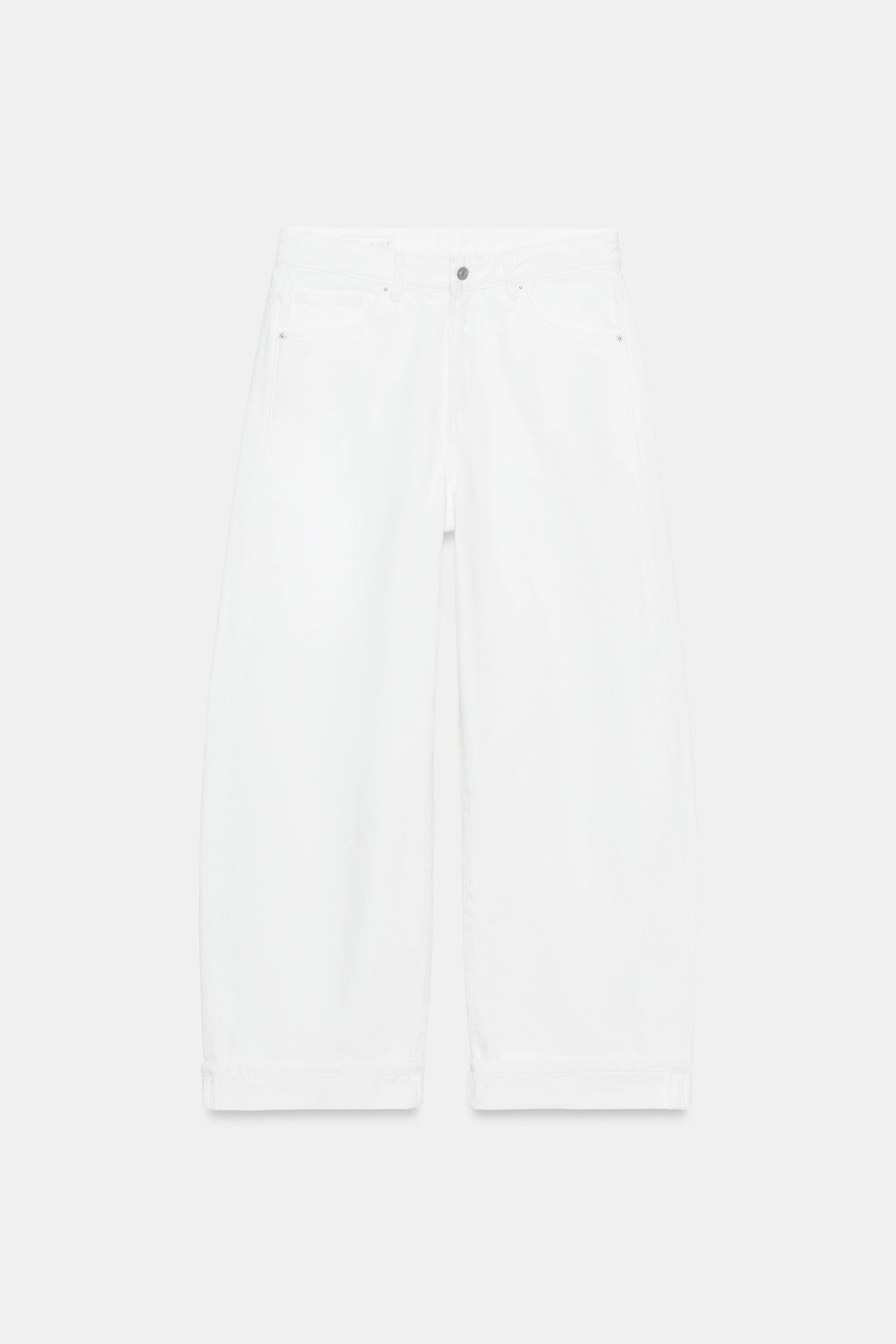 TRF BAGGY FOLDED RIPPED MID-RISE JEANS | Zara US