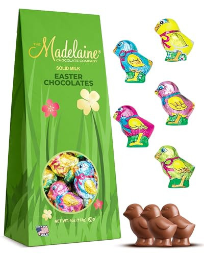 Madelaine Milk Chocolate Mini Easter Chicks - Individually Wrapped Easter Candy Baby Chick for Easter Baskets, Spring Party Favors & Holiday Treats - 4 oz Gift Box | Amazon (US)