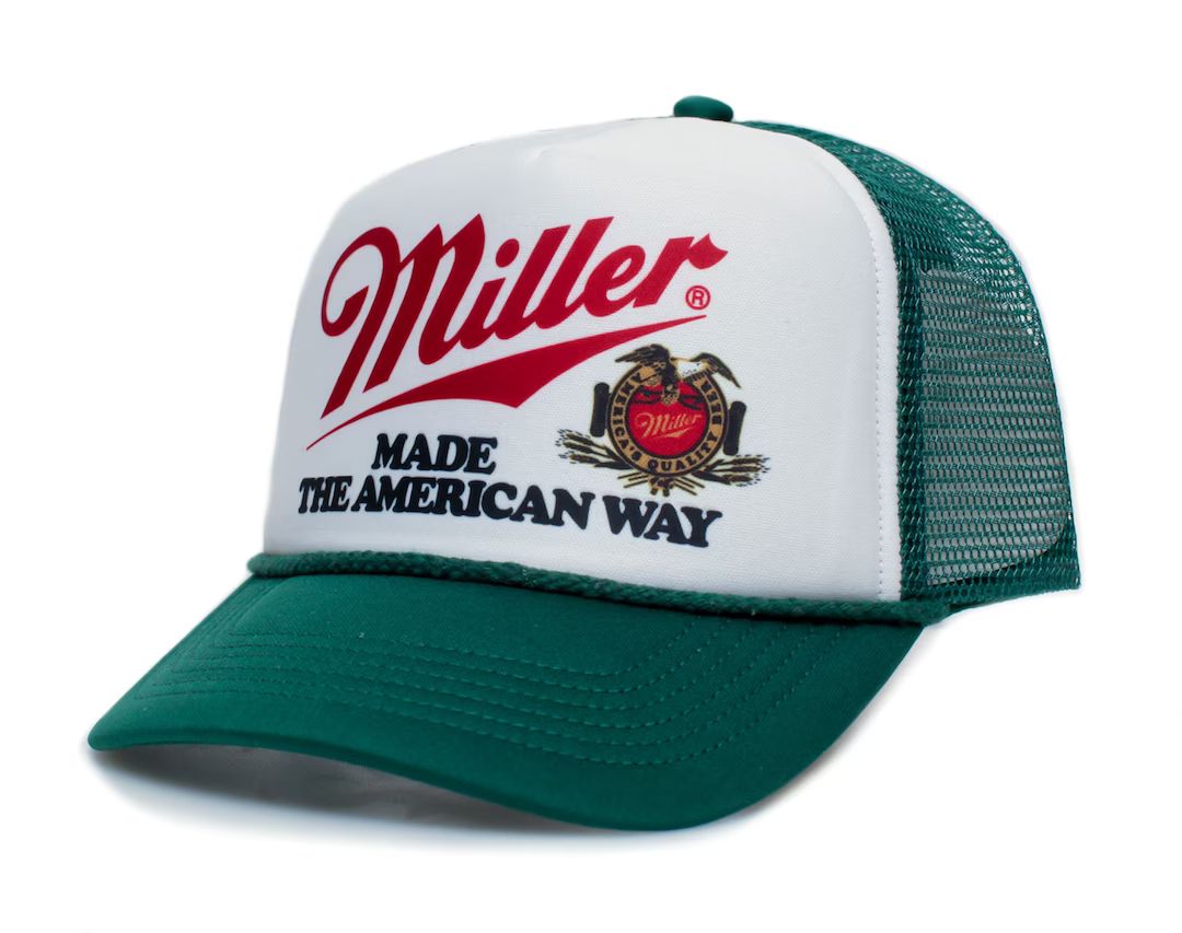 Vintage Style Miller Beer Hat Made the American Way Cap One-Size Unisex Adult Multi | Etsy (US)