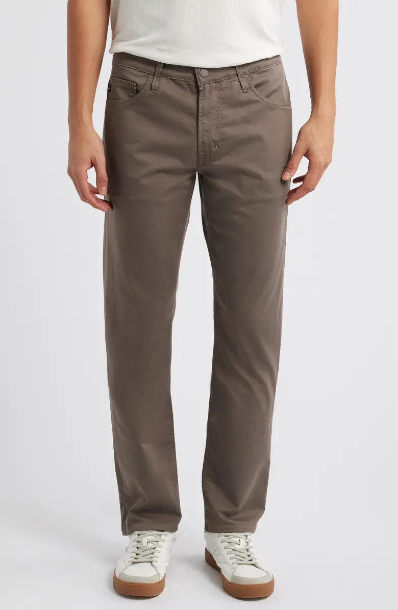 AG Everett Commuter Performance Slim Straight Sateen Pants | Nordstrom | Nordstrom