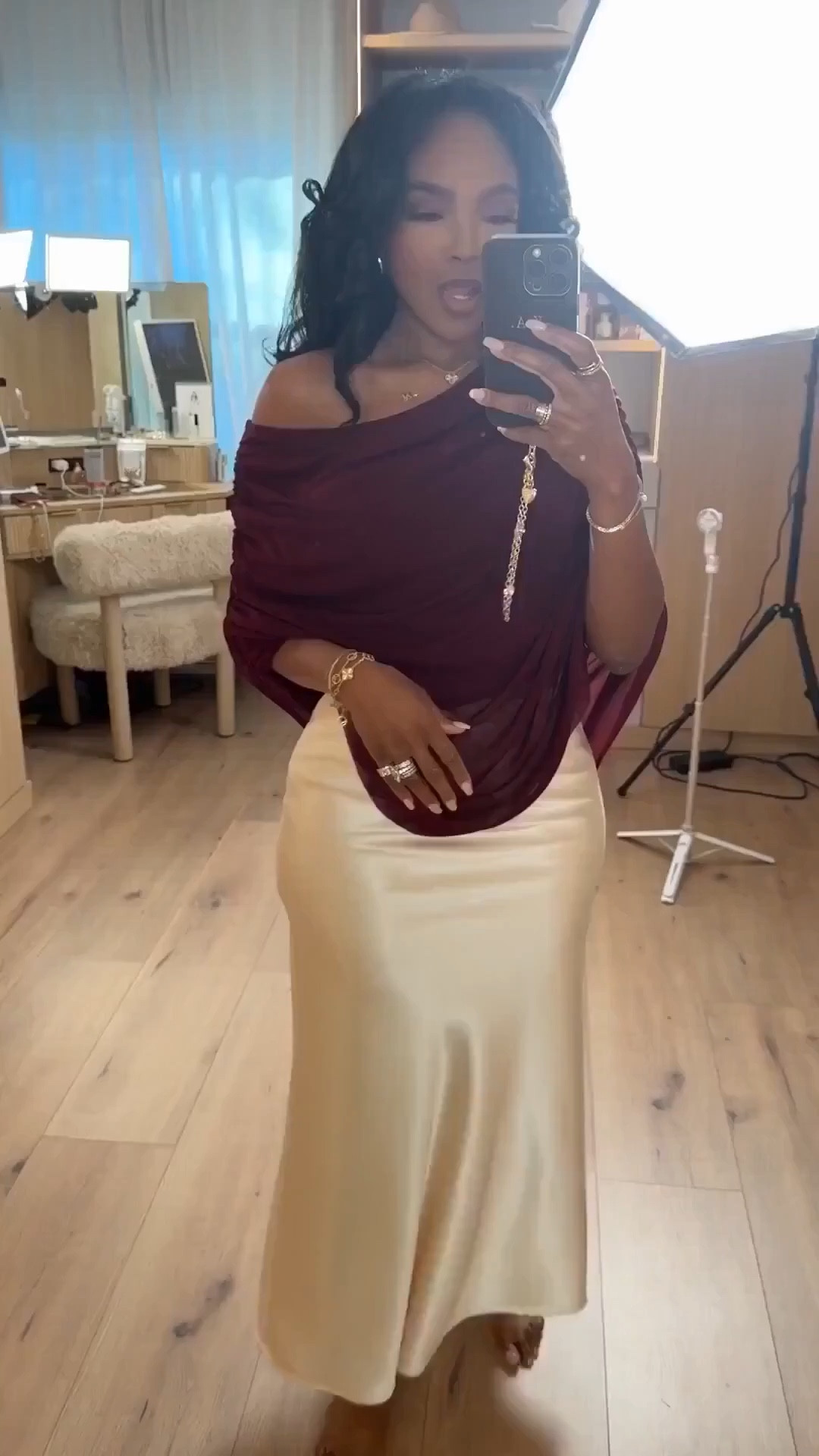 Scroll to shop!! ✨ The draped off-the-shoulder top paired with a fluid satin skirt creates an effortlessly polished silhouette that feels good. 
It’s 

#LTKgrwm #LTKPetite