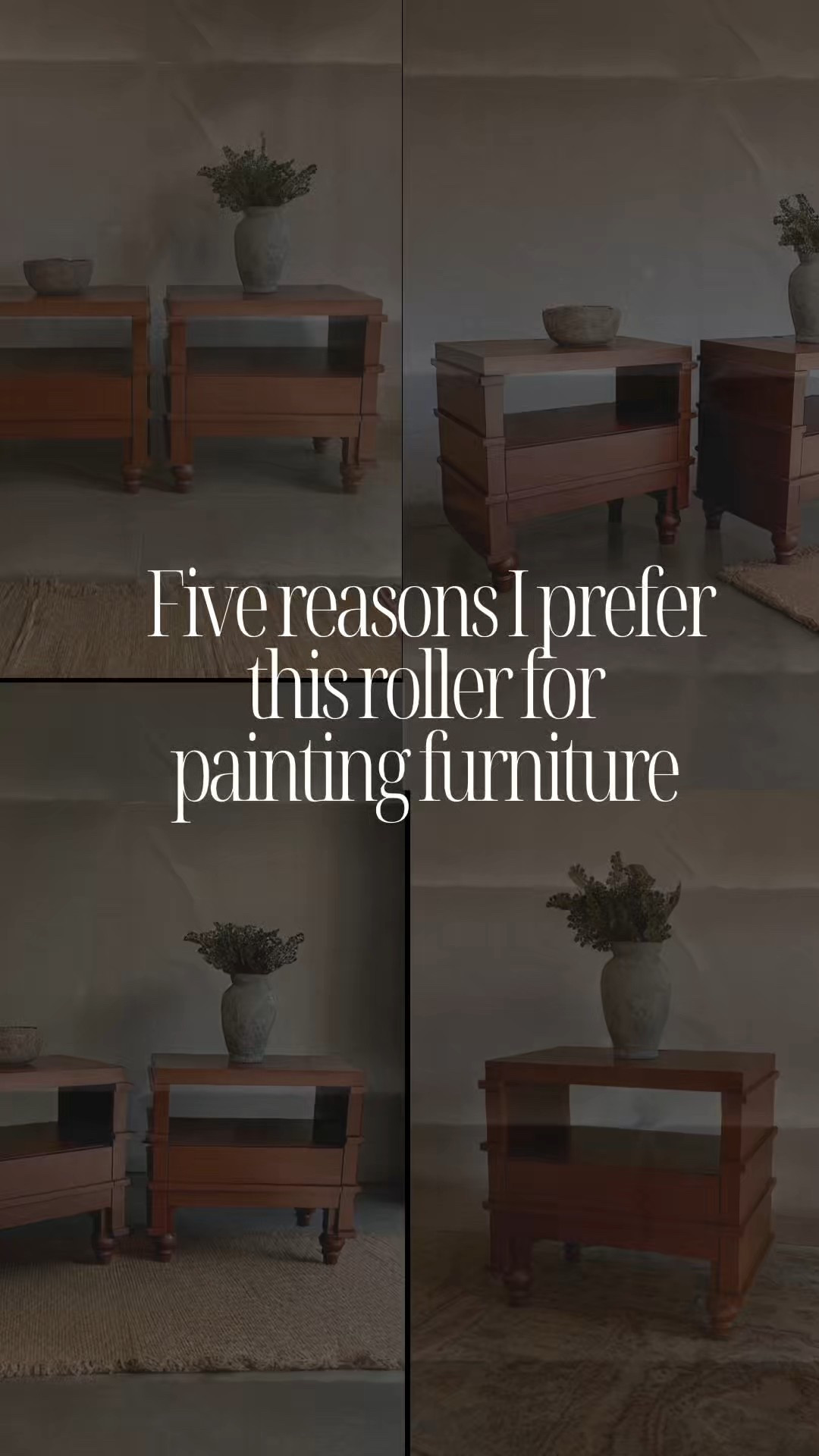 Five reasons I prefer a Dralon fabric roller for painting furniture:
•Ultra-Smooth Finish – The dense, short-nap Dralon fabric allows for a finer application, minimizing texture and roller marks, giving your furniture a near-spray-like finish.
	• Zero Lint Shedding – Unlike cheaper rollers that shed fibers into the paint, Dralon fabric holds its shape and doesn’t leave unwanted fuzz on your freshly painted piece.
	•Great Paint Distribution – Dralon rollers hold just the right amount of paint, preventing drips while ensuring full coverage without excess build-up.
	• Durability & Reusability – High-quality Dralon rollers can be washed and reused multiple times without losing their texture or effectiveness, making them more cost-efficient than disposable alternatives.
•Compatible with All Paints – Whether you’re using chalk paint, mineral paint, or enamel, Dralon fabric works well across different formulas, giving you versatility in your refinishing projects.

#LTKFindsUnder50 #LTKHome #LTKStyleTip