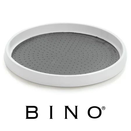 BINO 12-Inch Lazy Susan Turntable Spice Organizer, White - Plastic Rotating Tray For Kitchen Pantry, | Walmart (US)