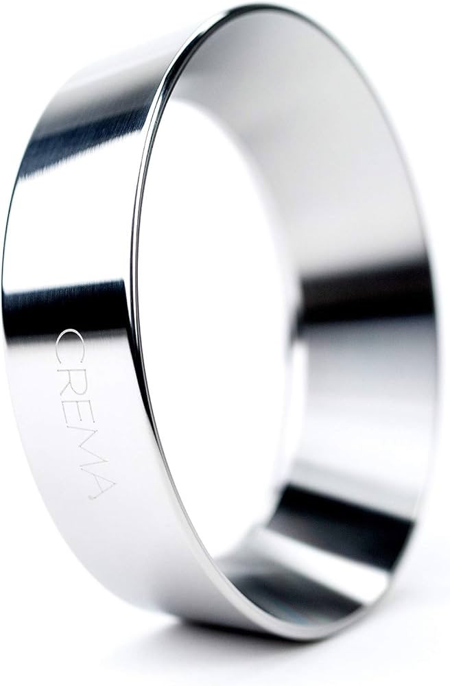 Crema Coffee Products | 54mm Espresso Dosing Funnel/Ring | Silver | Fits 54mm Breville Portafilte... | Amazon (US)