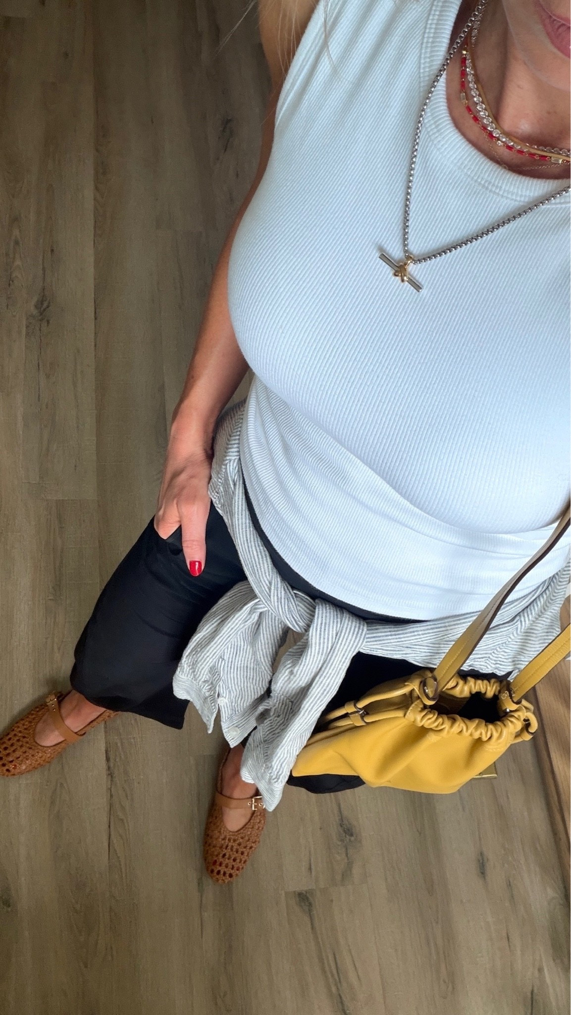 From the soccer field to the grocery store this outfit was perfect. 
White tank, runs TTS. Ruti pants run TTS, wearing a 2. Woven flats run TTS

#LTKootd #LTKgrwm #LTKdayinmylife