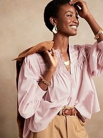 Pintuck Swing Top | Banana Republic (US)