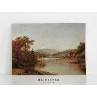 Vintage Fall Artwork | Autumn Landscape Print Mailed Art Native | Etsy (US)