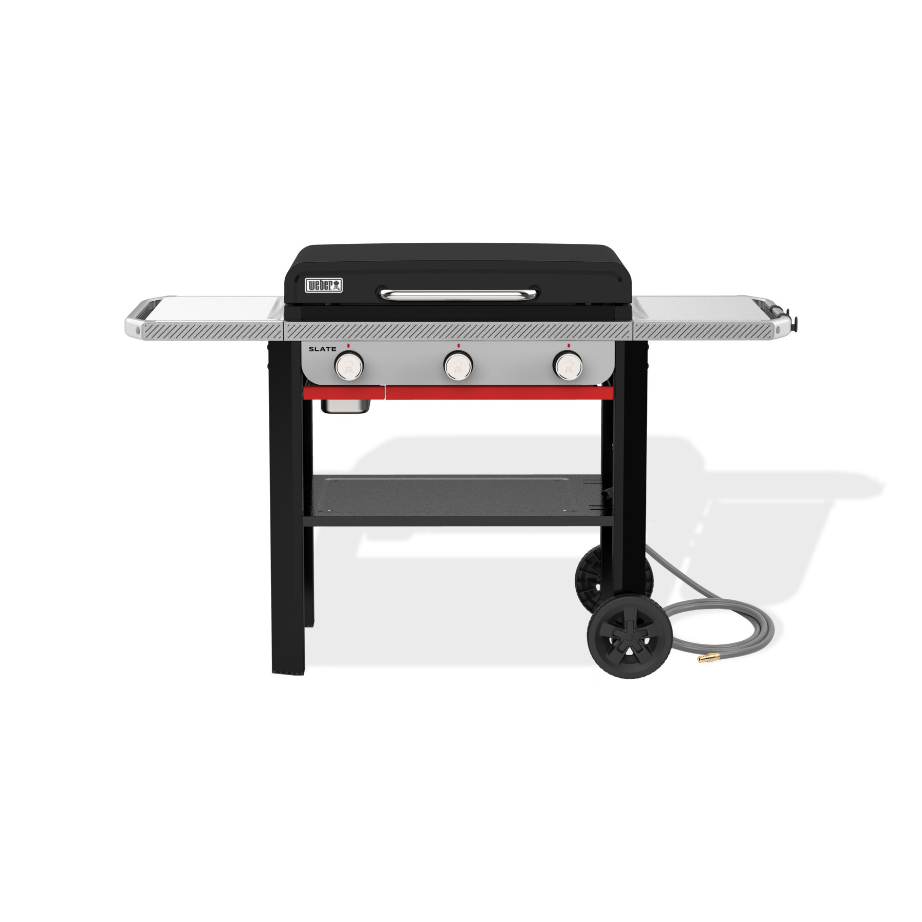 Weber Grills Slate Rust-Resistant Griddle Natural Gas | Black | Size 28"" | Side Tables | Weber
