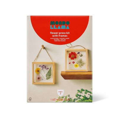Floral Press with Frame Wood Craft Kit - Mondo Llama™: Flower Drying & Pressing Kit, Nature Art, Non-Toxic, Adult Craft | Target