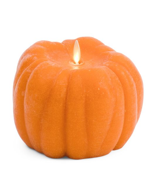 5.25x4.25 Pumpkin Led Candle | TJ Maxx