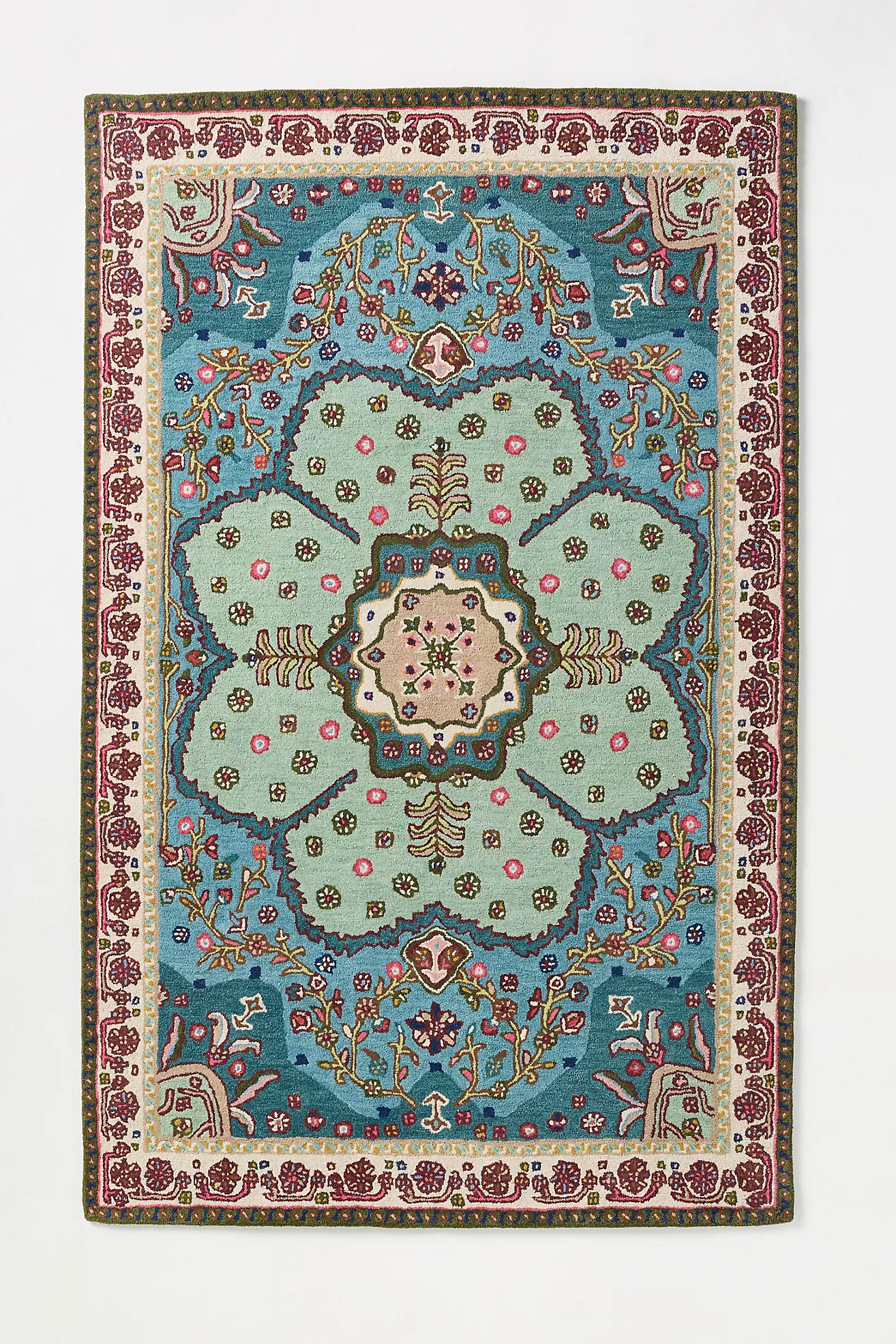 Mae Hand Tufted Persian-Inspired Wool Rug | Anthropologie (US)