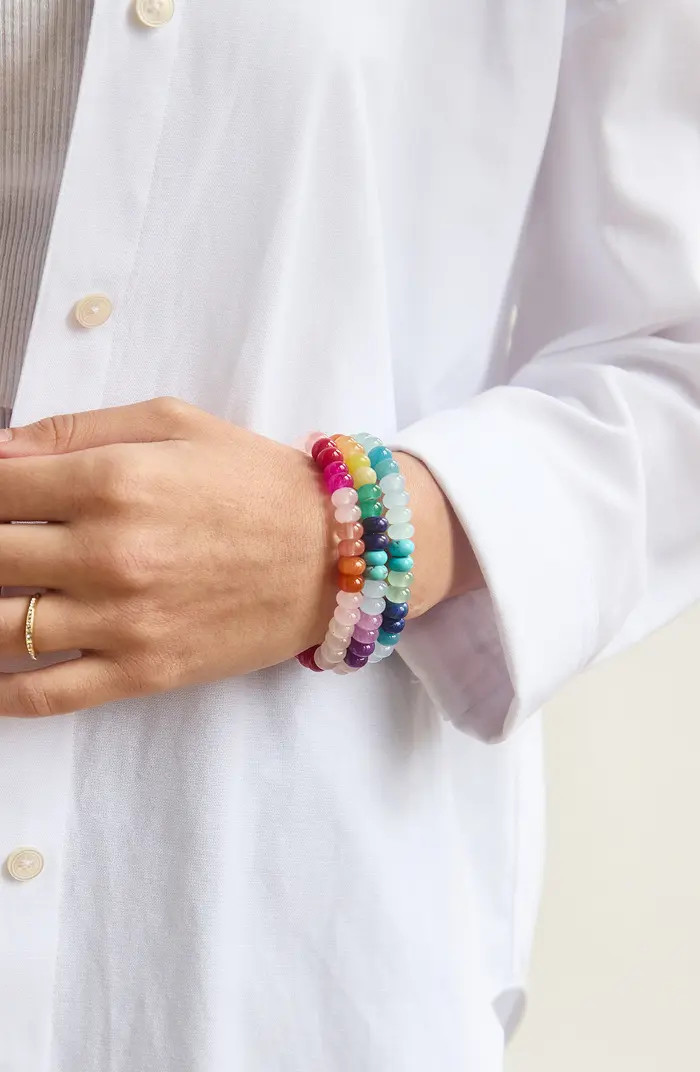 Set of 3 Semiprecious Beaded Bracelets | Nordstrom